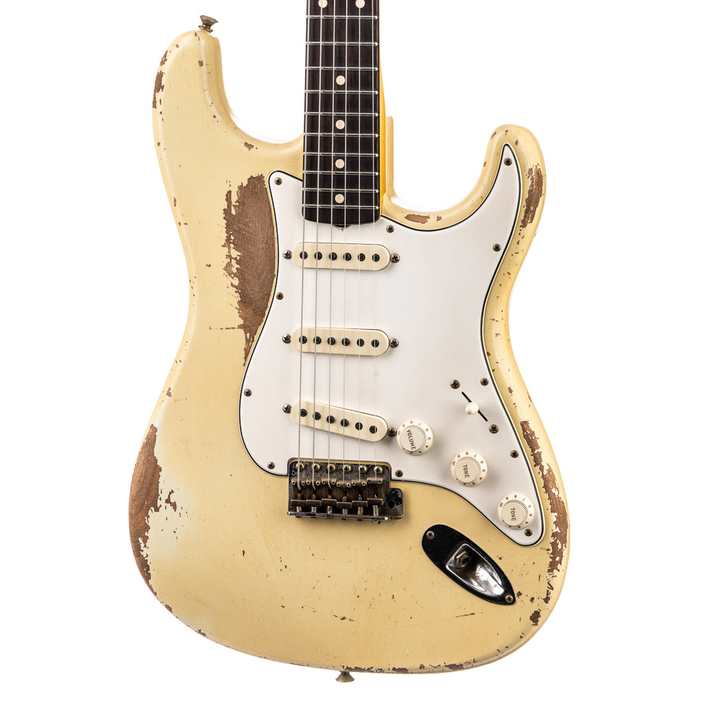 Fender Custom Shop Masterbuilt Todd Krause 1960's Stratocaster Heavy Relic, Brazilian Rosewood FB - Vintage White (859)