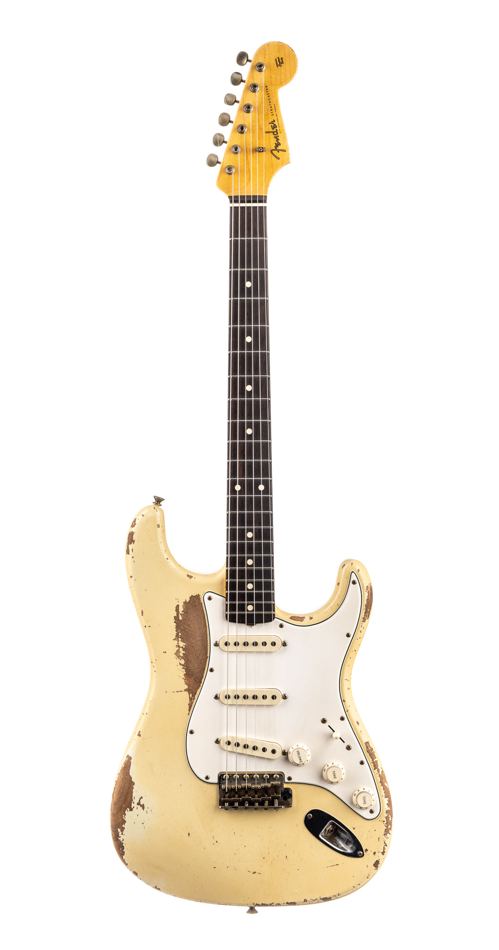 Fender Custom Shop Masterbuilt Todd Krause 1960's Stratocaster Heavy Relic, Brazilian Rosewood FB - Vintage White (859)