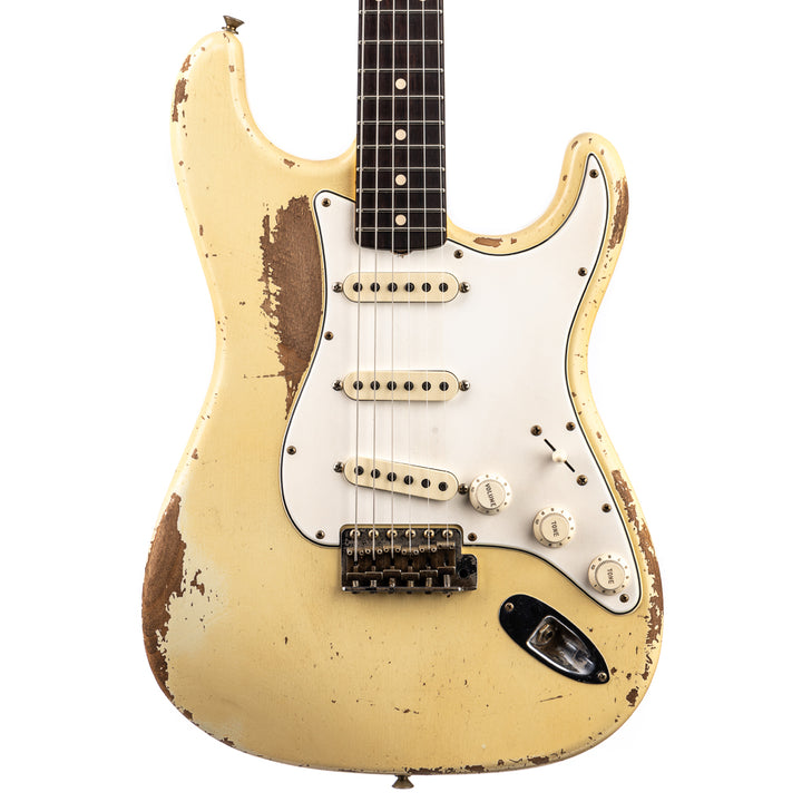 Fender Custom Shop Masterbuilt Todd Krause 1960's Stratocaster Heavy Relic, Brazilian Rosewood FB - Vintage White (853)