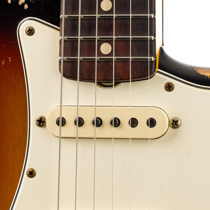 Fender Custom Shop Masterbuilt Todd Krause 1960's Stratocaster Heavy Relic - 3 Tone Sunburst (351)