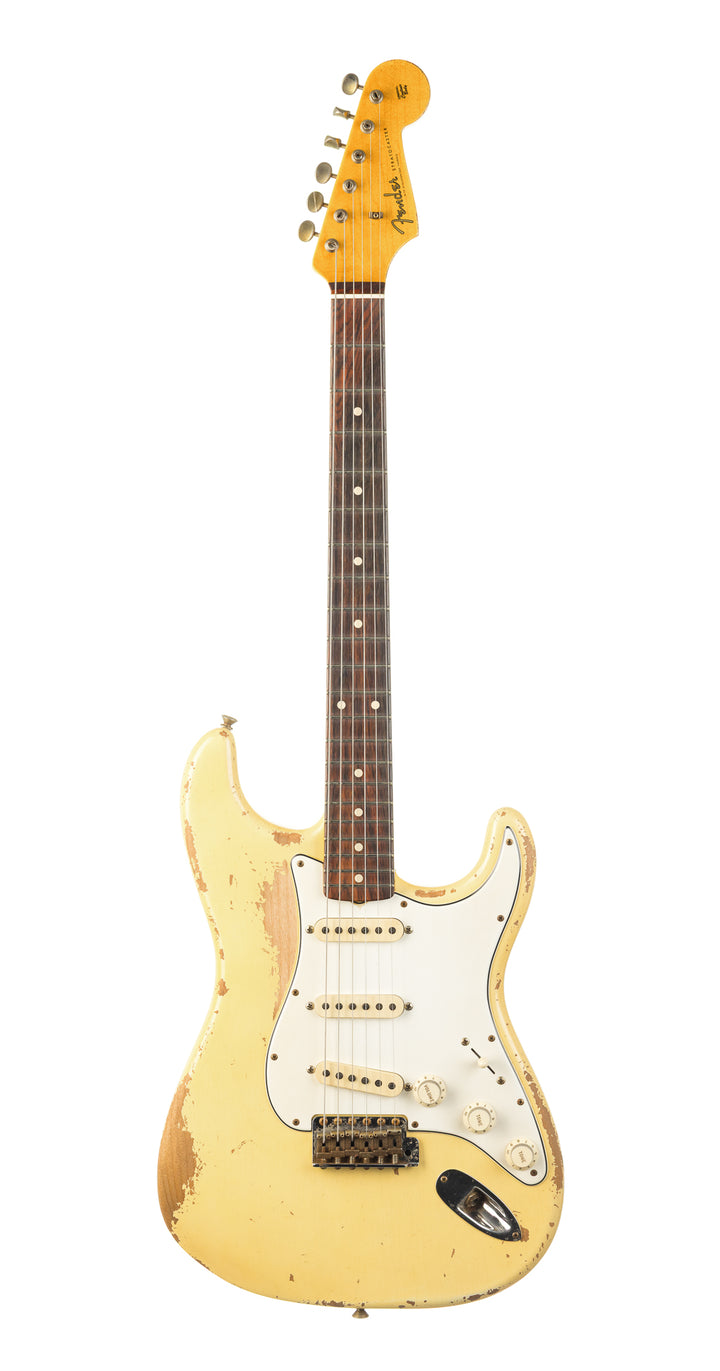 Fender Custom Shop Masterbuilt Todd Krause 1960's Stratocaster Heavy Relic, Brazilian Rosewood FB - Vintage White (070)