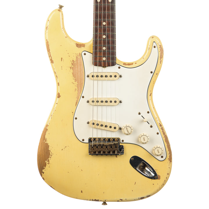 Fender Custom Shop Masterbuilt Todd Krause 1960's Stratocaster Heavy Relic, Brazilian Rosewood FB - Vintage White (070)