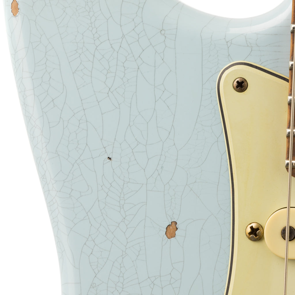 Fender Custom Shop 1962 Stratocaster Relic - Golden Zebra - Faded Sonic Blue (719)