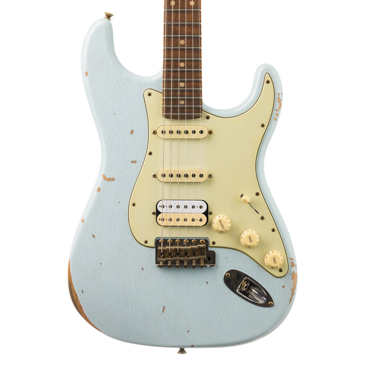 Fender Custom Shop 1962 Stratocaster Relic - Golden Zebra - Faded Sonic Blue (719)