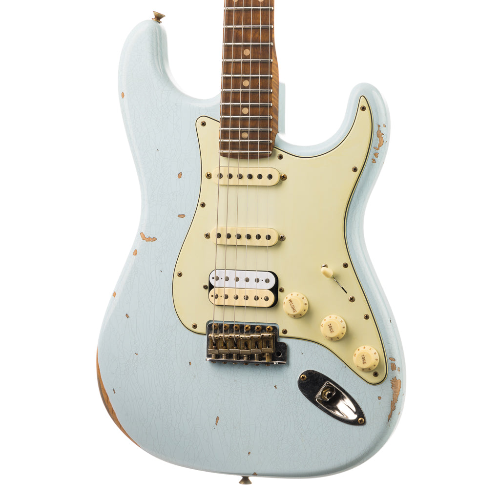 Fender Custom Shop 1962 Stratocaster Relic - Golden Zebra - Faded Sonic Blue (719)