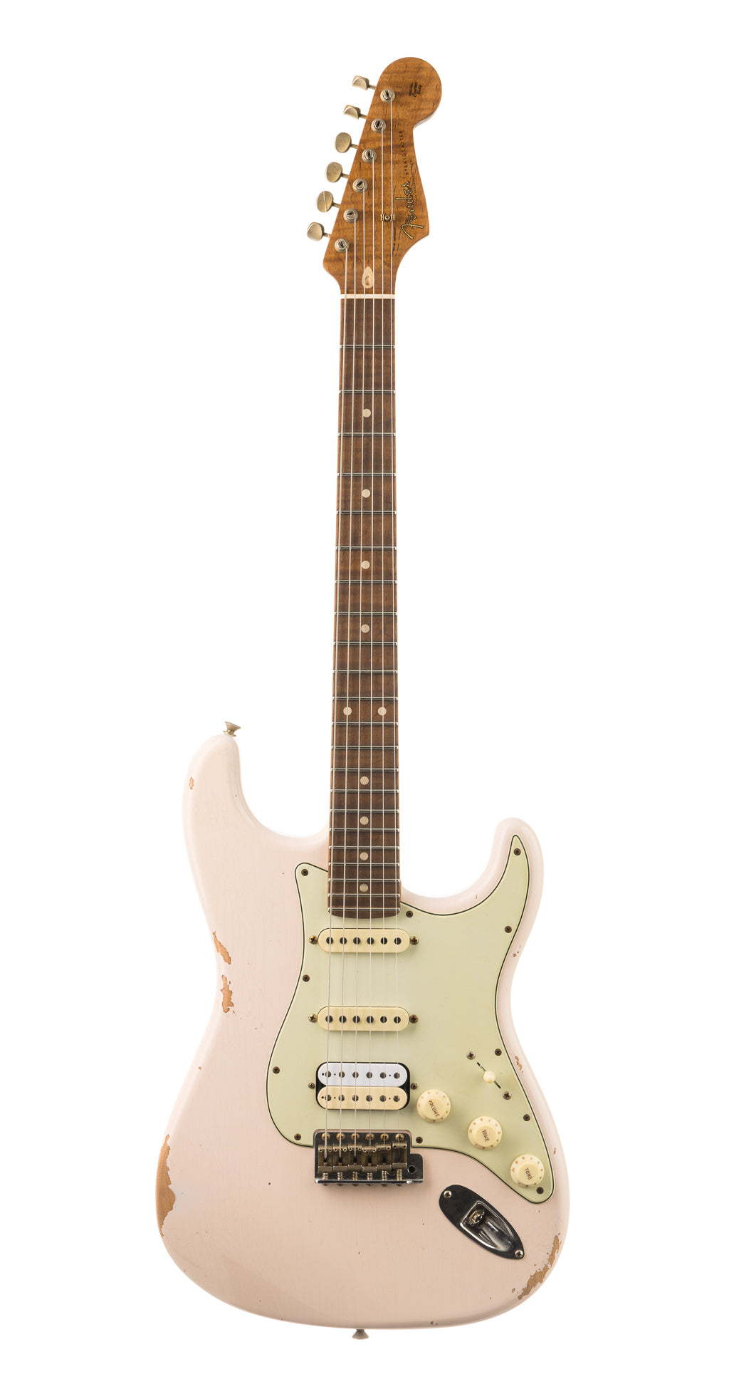 Fender Custom Shop 1962 Stratocaster Relic - Golden Zebra - Super Faded Shell Pink (850)