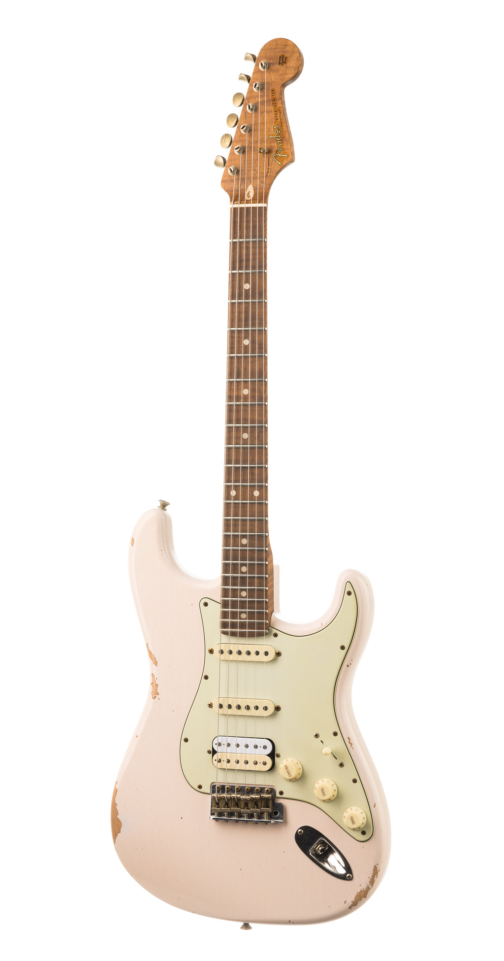 Fender Custom Shop 1962 Stratocaster Relic - Golden Zebra - Super Faded Shell Pink (850)