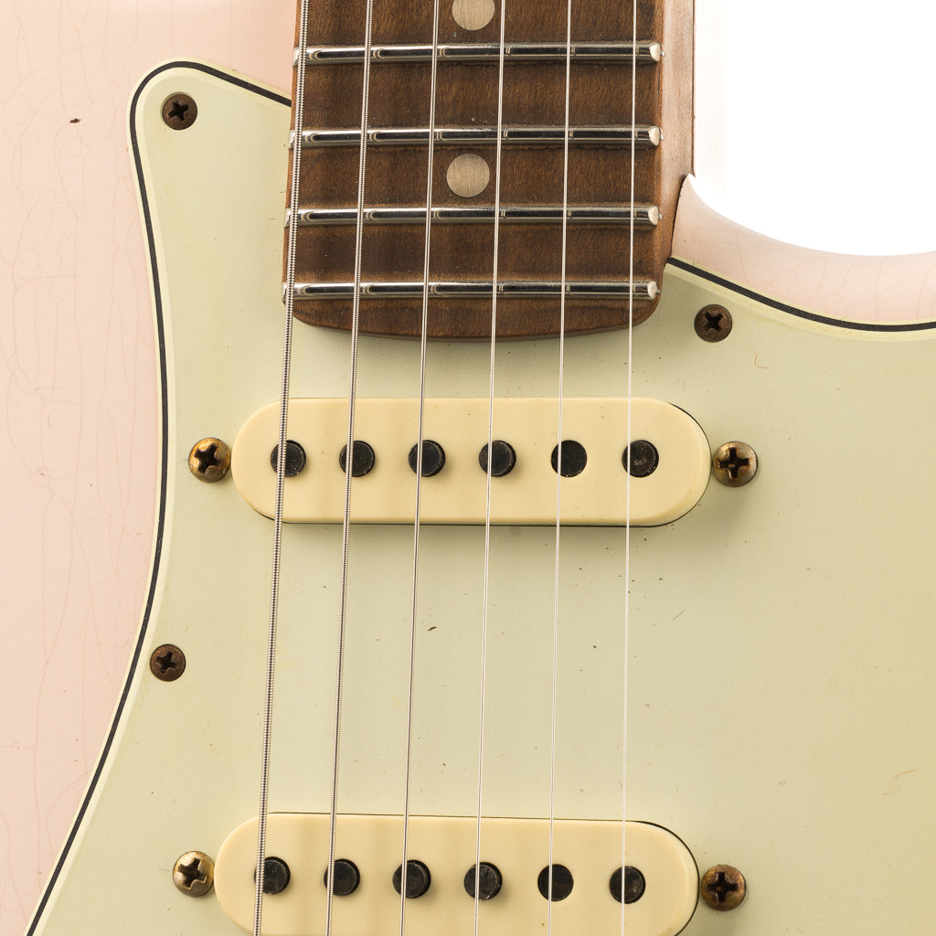 Fender Custom Shop 1962 Stratocaster Relic - Golden Zebra - Super Faded Shell Pink (850)