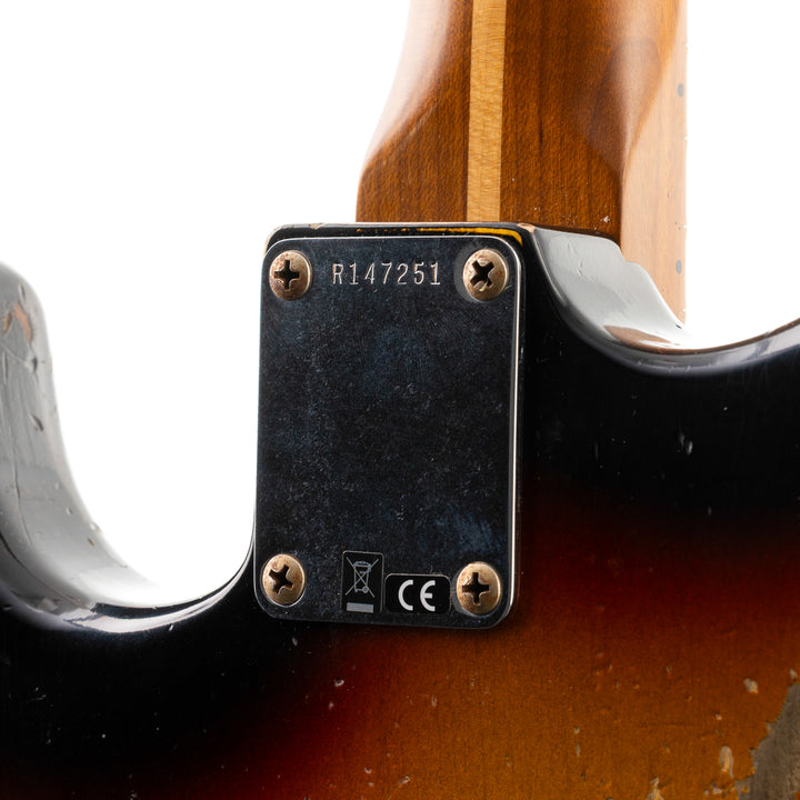 Fender Custom Shop Lark Limited 10 “Wild Horse” 1963 HS Stratocaster Heavy Relic - 3 Tone Sunburst (251)