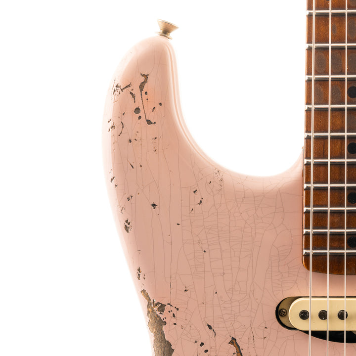 Fender Custom Shop Lark Limited 10 “Wild Horse” 1963 HS Stratocaster Heavy Relic - Shell Pink (071)