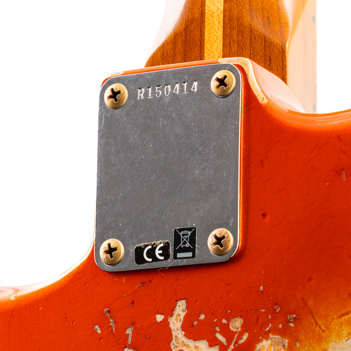 Custom Shop Lark Limited 10 “Wild Horse” 1963 HS Stratocaster Heavy Relic - Candy Tangerine (414)