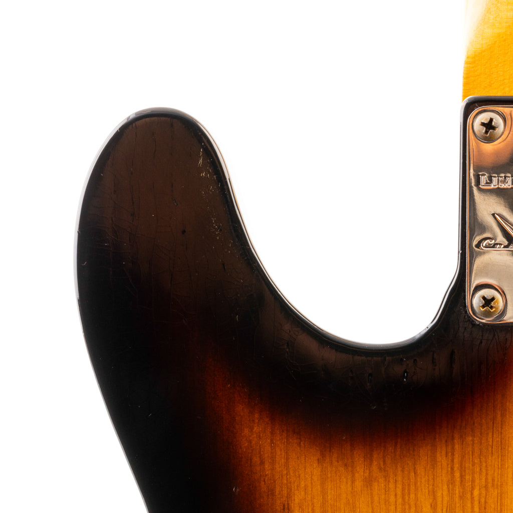 Fender Custom Shop 50s Thinline Telecaster Journeyman Relic - 2 Tone Sunburst (237)