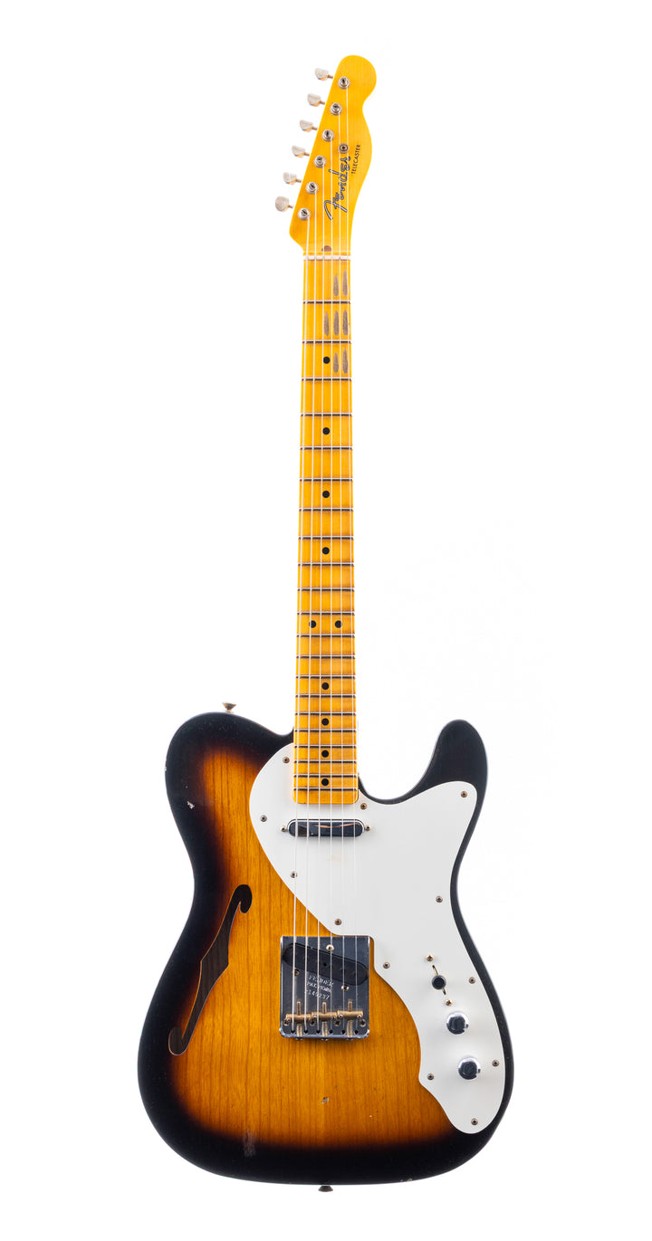 Fender Custom Shop 50s Thinline Telecaster Journeyman Relic - 2 Tone Sunburst (237)