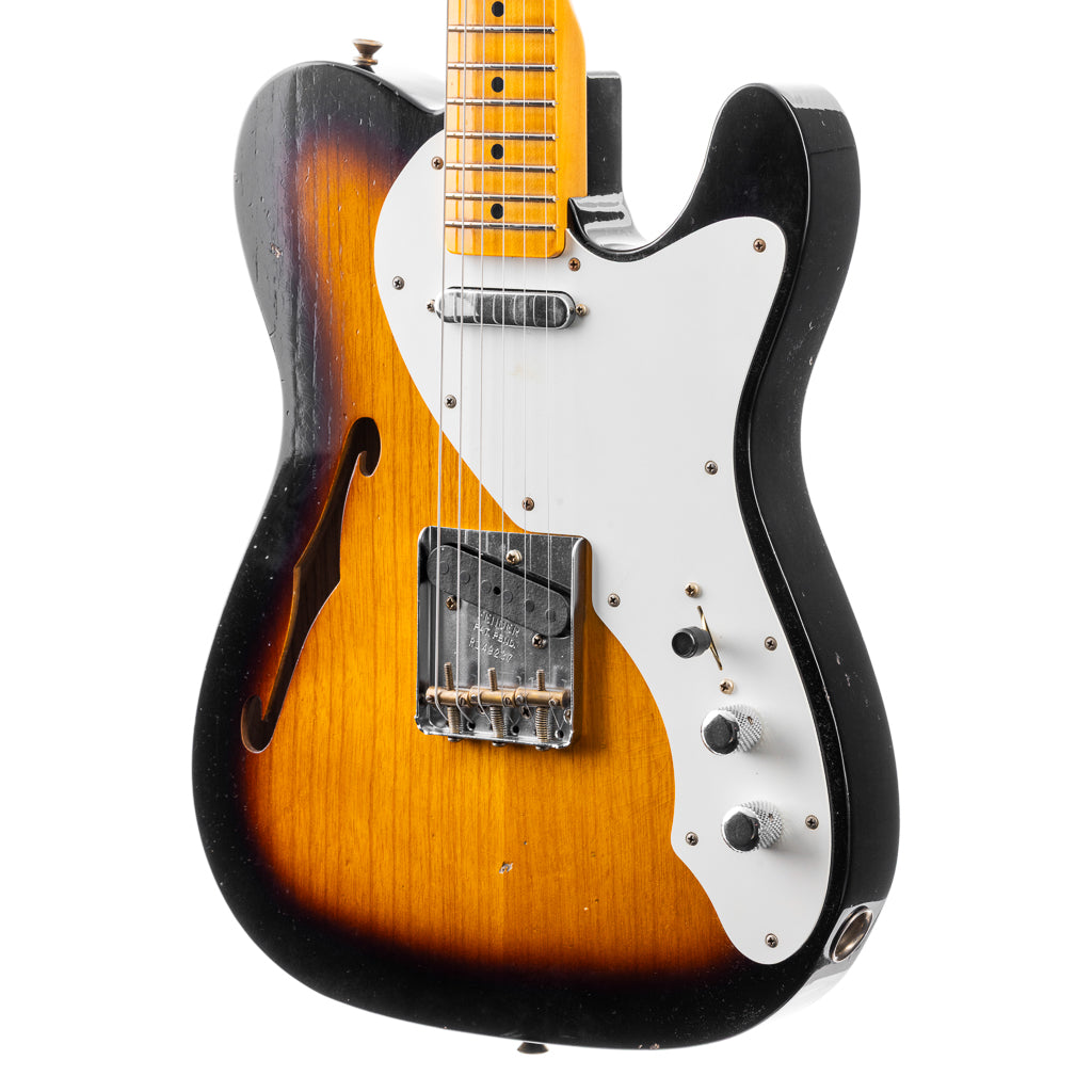 Fender Custom Shop 50s Thinline Telecaster Journeyman Relic - 2 Tone Sunburst (237)
