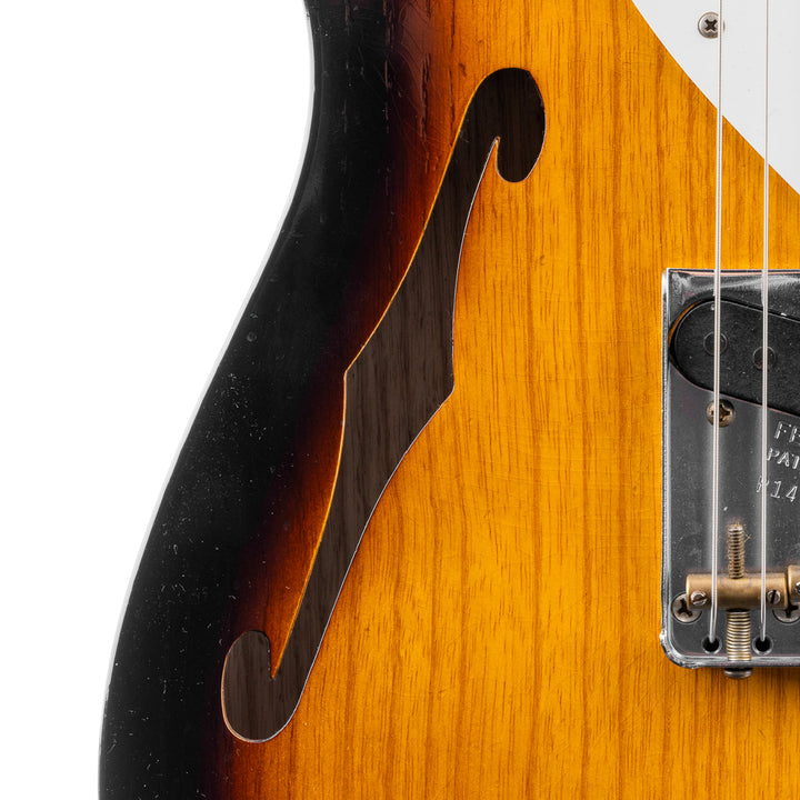 Fender Custom Shop 50s Thinline Telecaster Journeyman Relic - 2 Tone Sunburst (237)