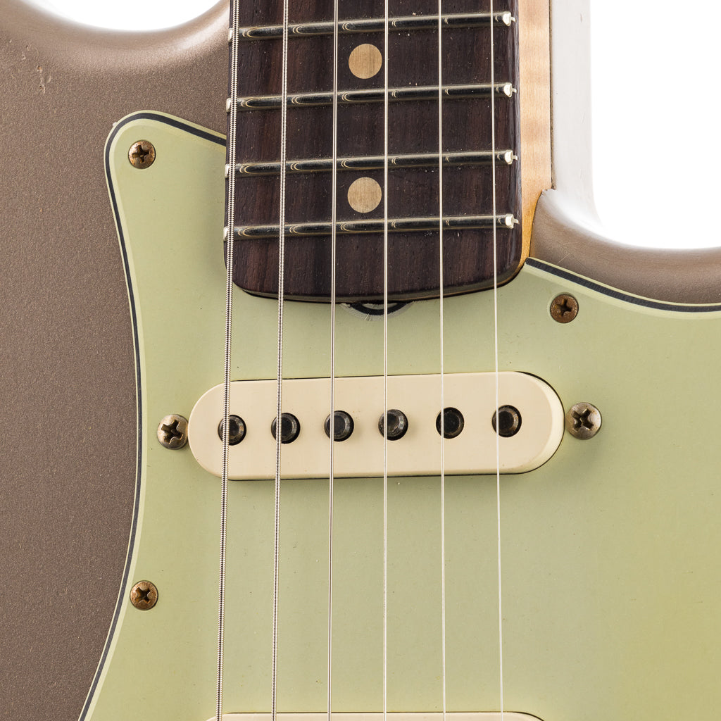 Fender Custom Shop 1960 Stratocaster Heavy Relic, Lark Guitars Custom Run -  Shoreline Gold (260)
