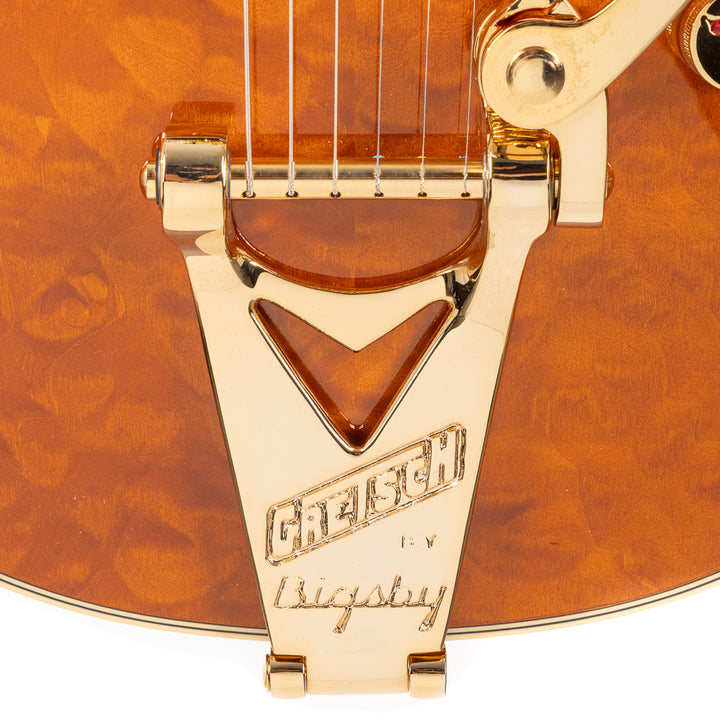 Gretsch Limited Edition Falcon Center Block Jr. with Bigsby Quilted Maple - Roundup Orange (740)