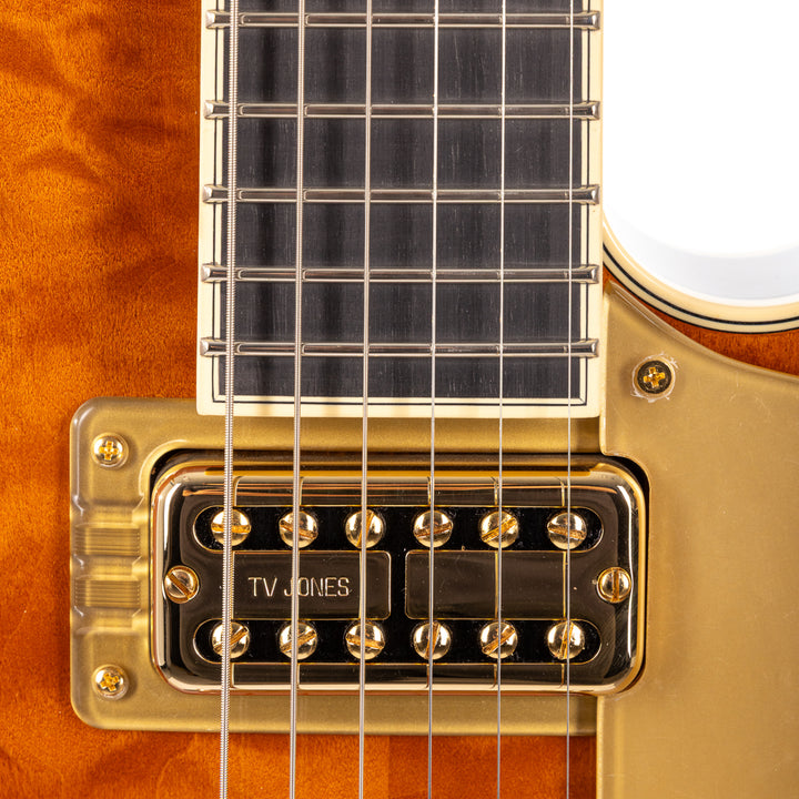 Gretsch Limited Edition Falcon Center Block Jr. with Bigsby Quilted Maple - Roundup Orange (740)