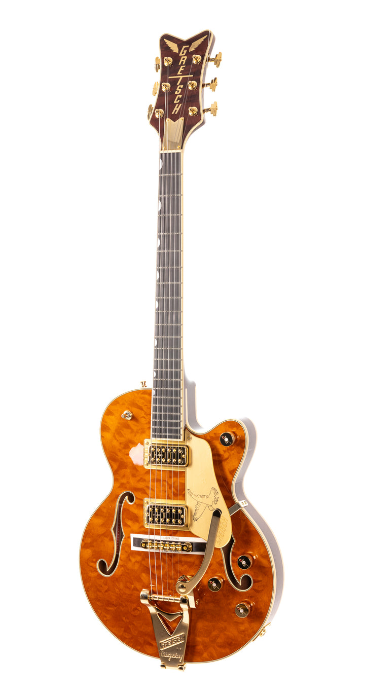 Gretsch Limited Edition Falcon Center Block Jr. with Bigsby Quilted Maple - Roundup Orange (740)