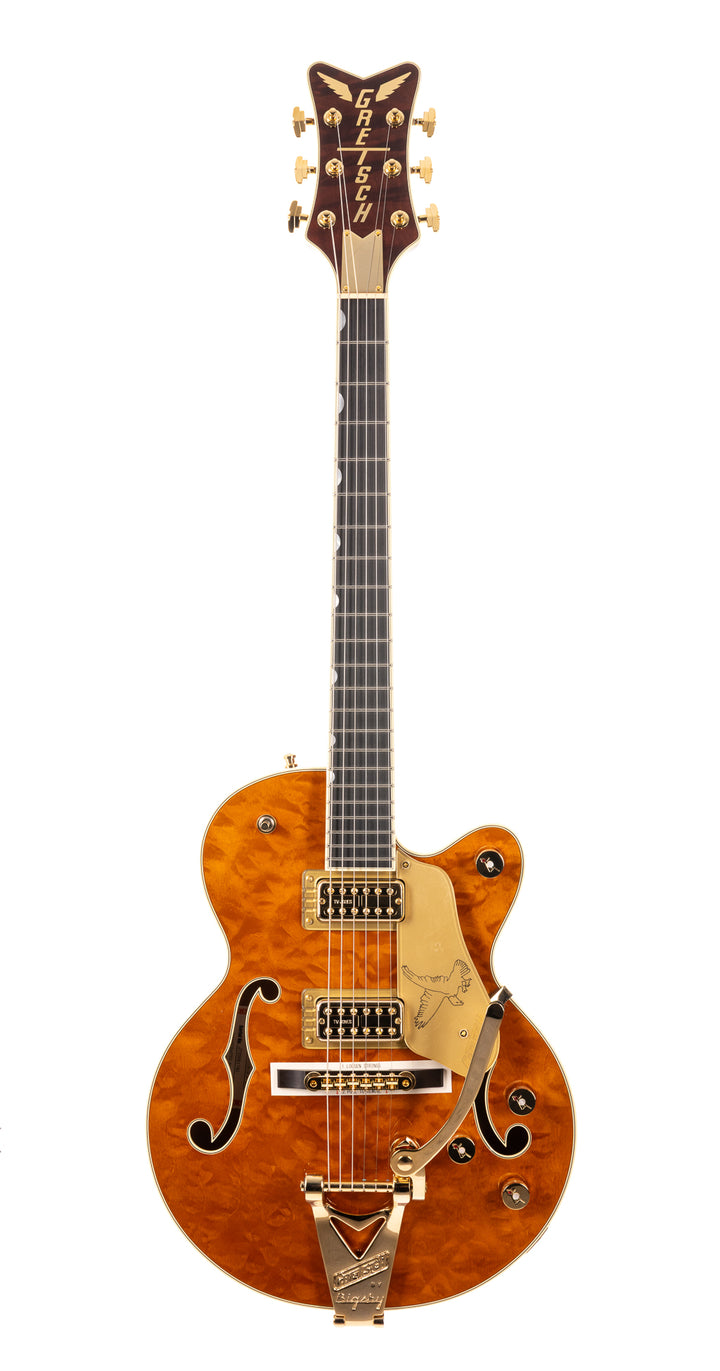 Gretsch Limited Edition Falcon Center Block Jr. with Bigsby Quilted Maple - Roundup Orange (740)
