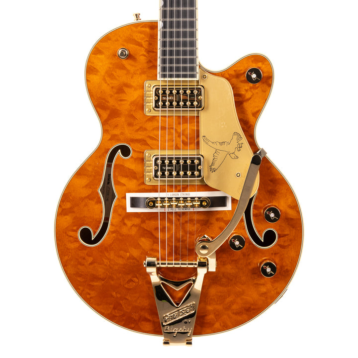 Gretsch Limited Edition Falcon Center Block Jr. with Bigsby Quilted Maple - Roundup Orange (740)