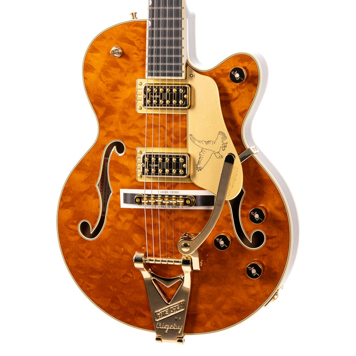 Gretsch Limited Edition Falcon Center Block Jr. with Bigsby Quilted Maple - Roundup Orange (740)