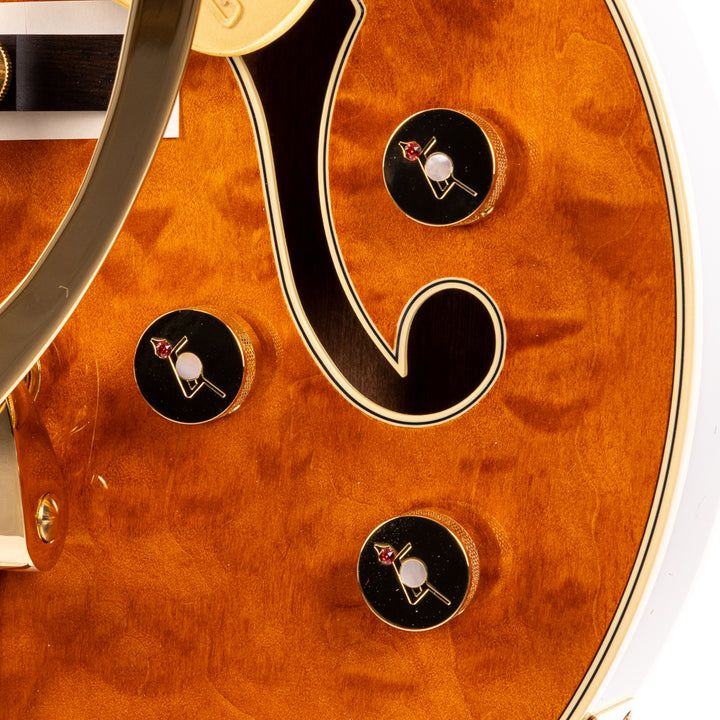 Gretsch Limited Edition Falcon Center Block Jr. with Bigsby Quilted Maple - Roundup Orange (740)