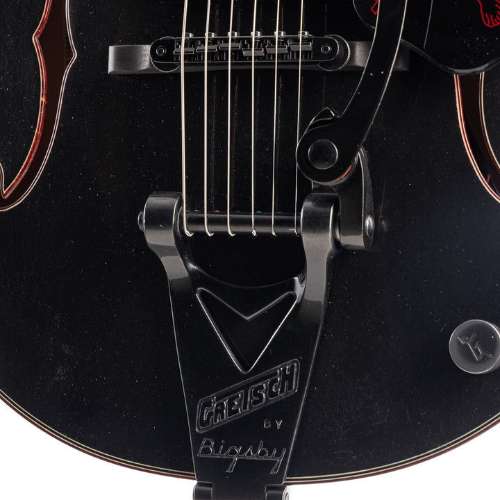 Gretsch USA Custom Shop Chad Hendrickson Masterbuilt G6136-JR Relic - Black Metallic (910)
