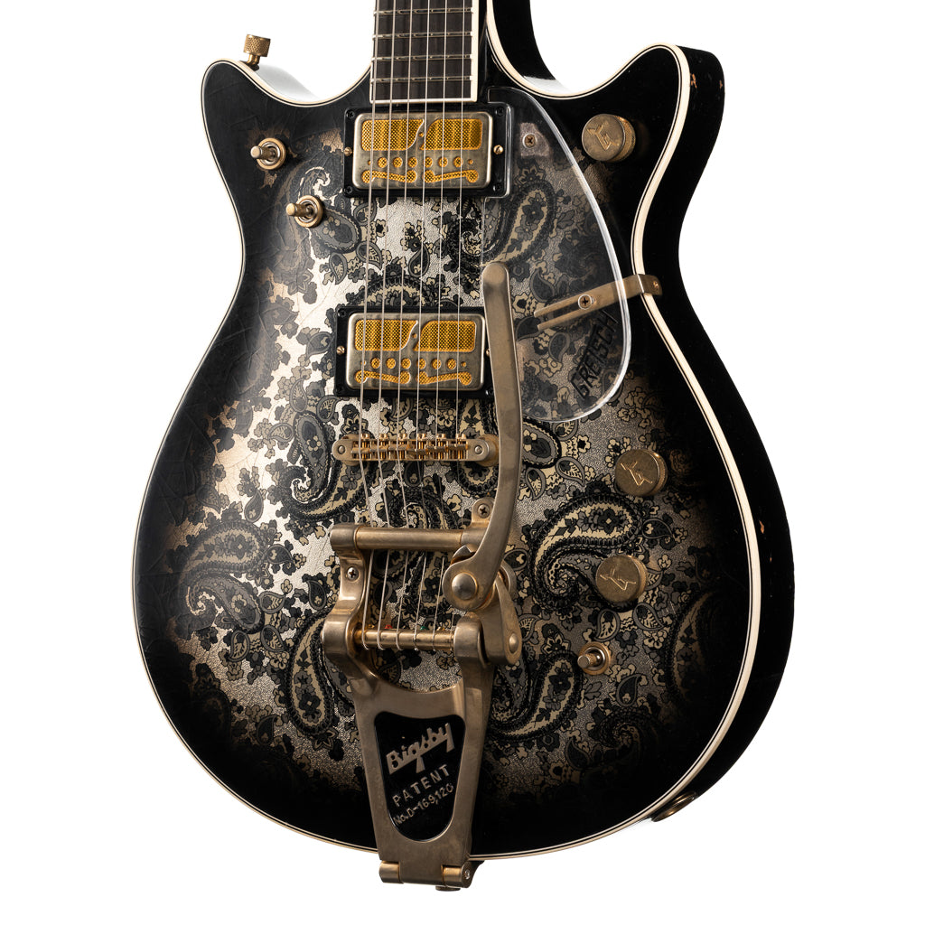 Gretsch USA Custom Shop G6128 - 1962 Duo Jet Relic - Black Paisley