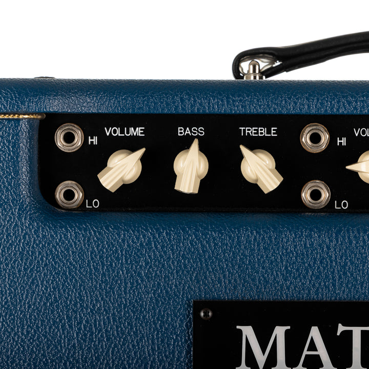 Matchless HC-30 Head & ESD 2x12 Cabinet - Navy Blue w/Gold Grille