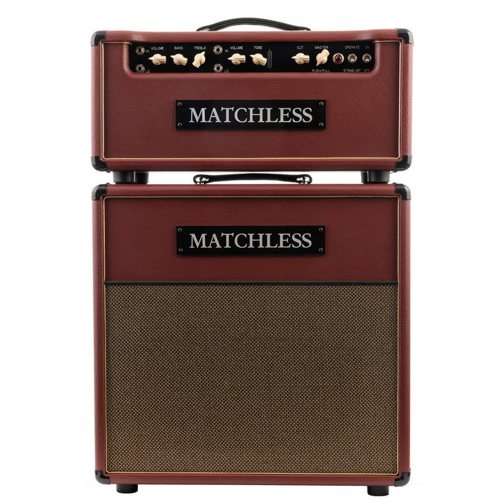 Matchless HC-30 Head & ESS 1x12 Cabinet - Burgundy / Gold Grille