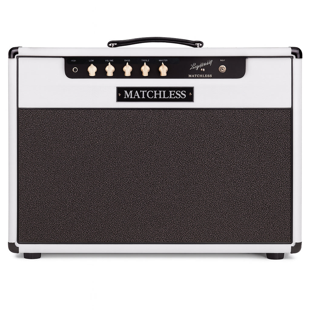 Matchless Lightning Reverb Matchless Lightning w Reverb 1x12 Combo - Black & White w/Silver Grill ...