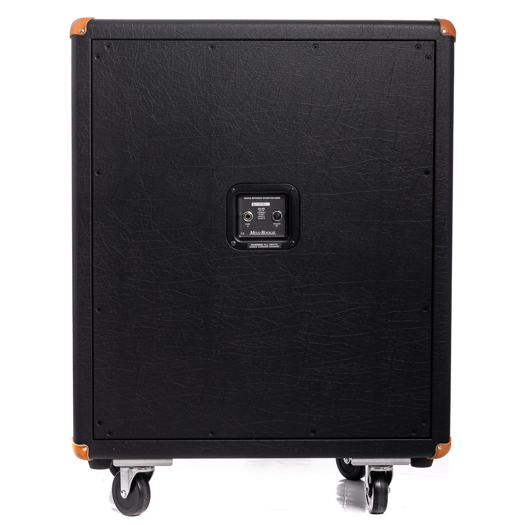 Mesa Boogie 2x12 Recto Vertical Slant Cabinet - Black Taurus with Wicker Grille
