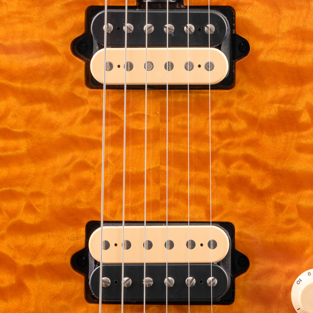 Ernie Ball Music Man 30th Anniversary Axis Electric Guitar - Translucent Gold Quilt (665)