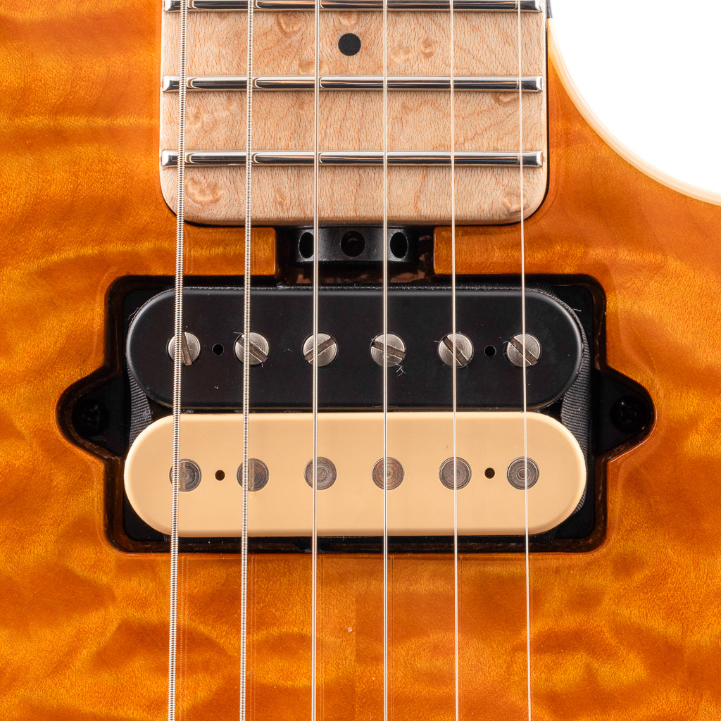 Ernie Ball Music Man 30th Anniversary Axis Electric Guitar - Translucent Gold Quilt (665)
