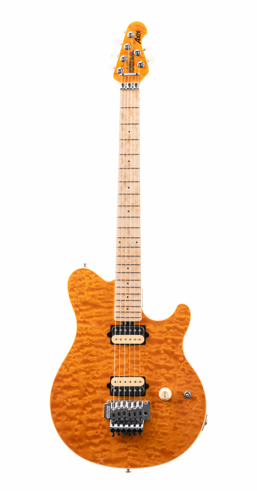 Ernie Ball Music Man 30th Anniversary Axis Electric Guitar - Translucent Gold Quilt (665)