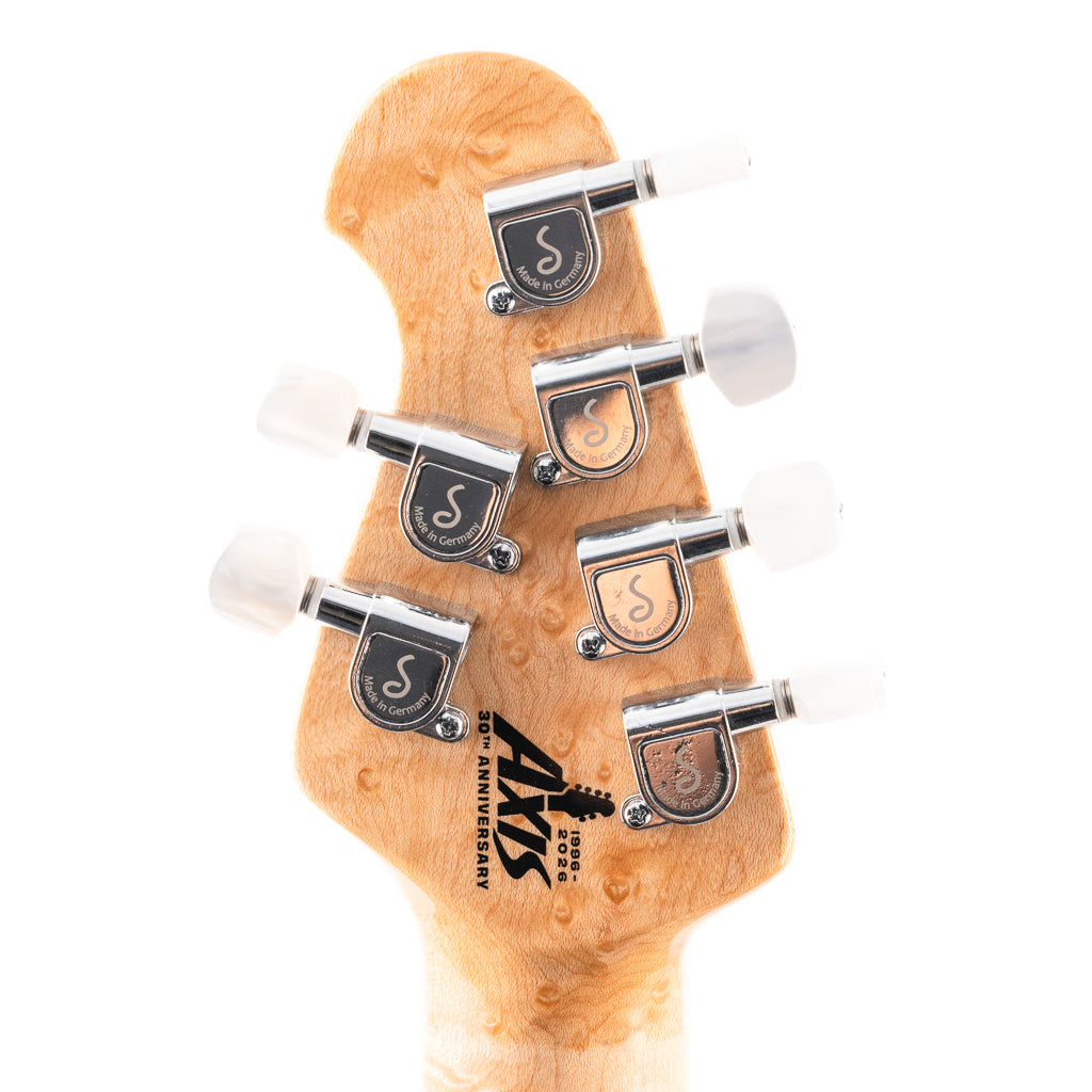 Ernie Ball Music Man 30th Anniversary Axis Electric Guitar - Translucent Gold Quilt (665)