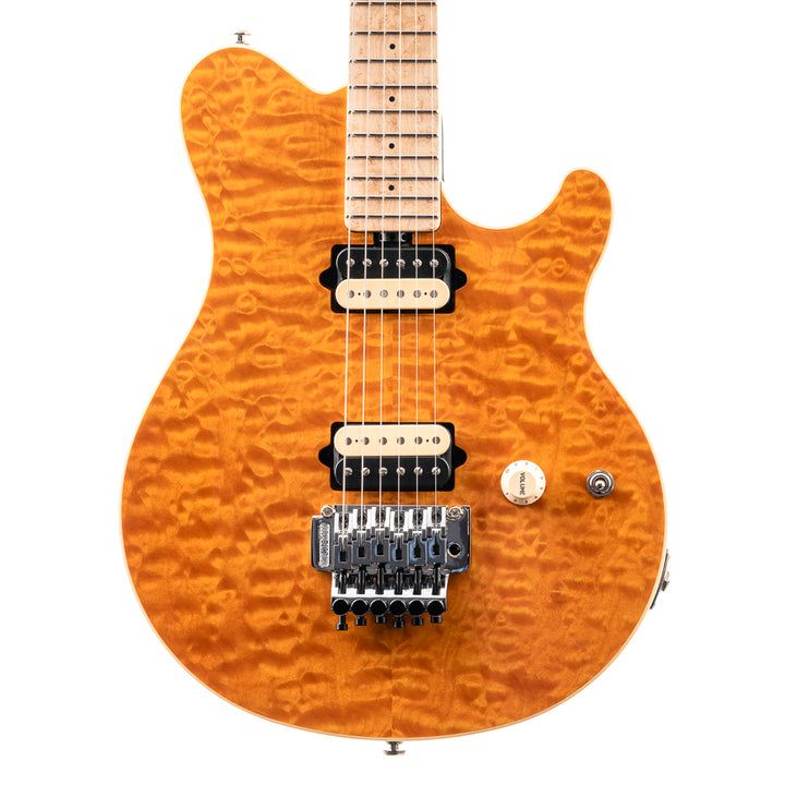 Ernie Ball Music Man 30th Anniversary Axis Electric Guitar - Translucent Gold Quilt (665)