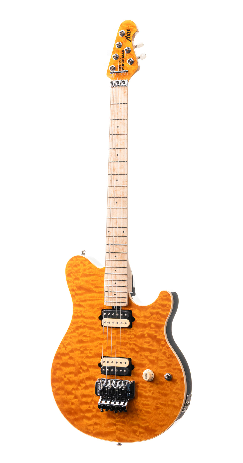 Ernie Ball Music Man 30th Anniversary Axis Electric Guitar - Translucent Gold Quilt (665)
