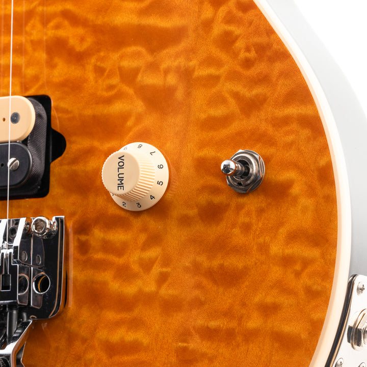 Ernie Ball Music Man 30th Anniversary Axis Electric Guitar - Translucent Gold Quilt (665)