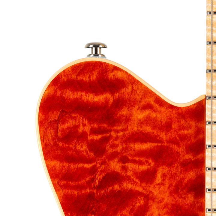 Ernie Ball Music Man 30th Anniversary Axis Electric Guitar - Translucent Red Quilt