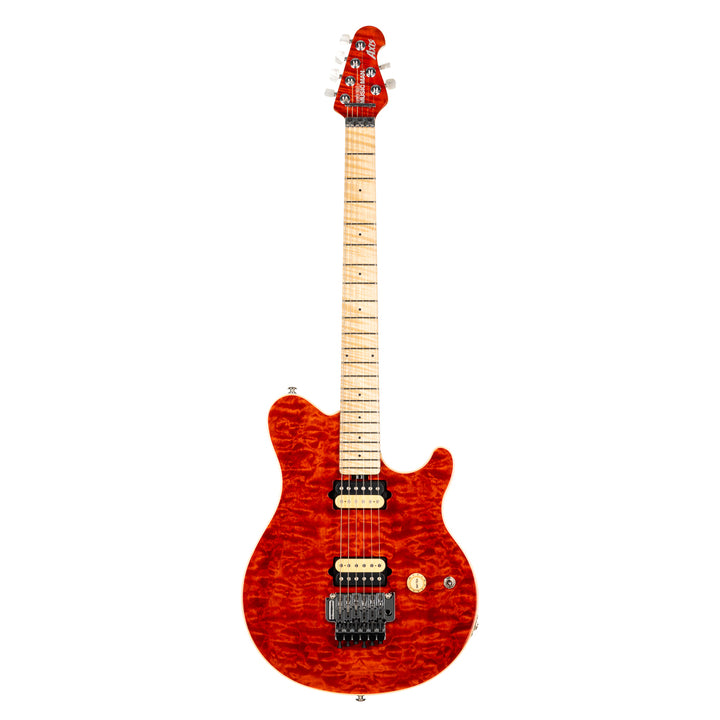 Ernie Ball Music Man 30th Anniversary Axis Electric Guitar - Translucent Red Quilt