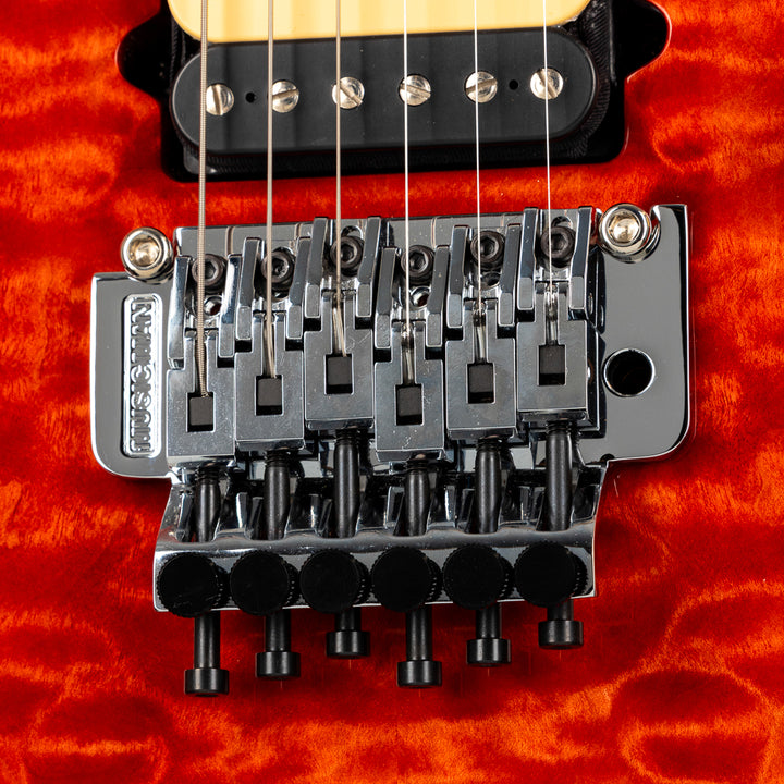 Ernie Ball Music Man 30th Anniversary Axis Electric Guitar - Translucent Red Quilt