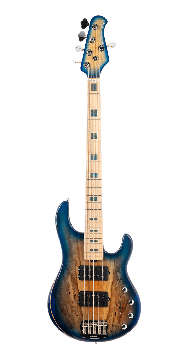 Ernie Ball Music Man BFR StingRay 5 Special HH 5-string Bass Guitar - Paua Blue Burst (333)