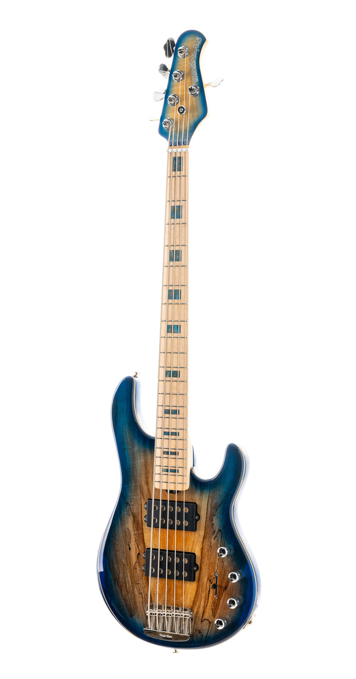 Ernie Ball Music Man BFR StingRay 5 Special HH 5-string Bass Guitar - Paua Blue Burst (333)