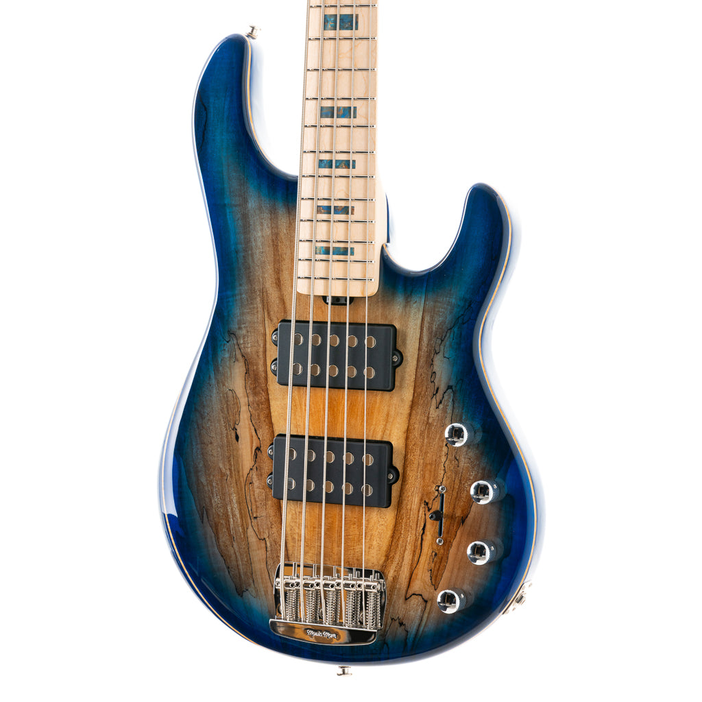 Ernie Ball Music Man BFR StingRay 5 Special HH 5-string Bass Guitar - Paua Blue Burst (333)