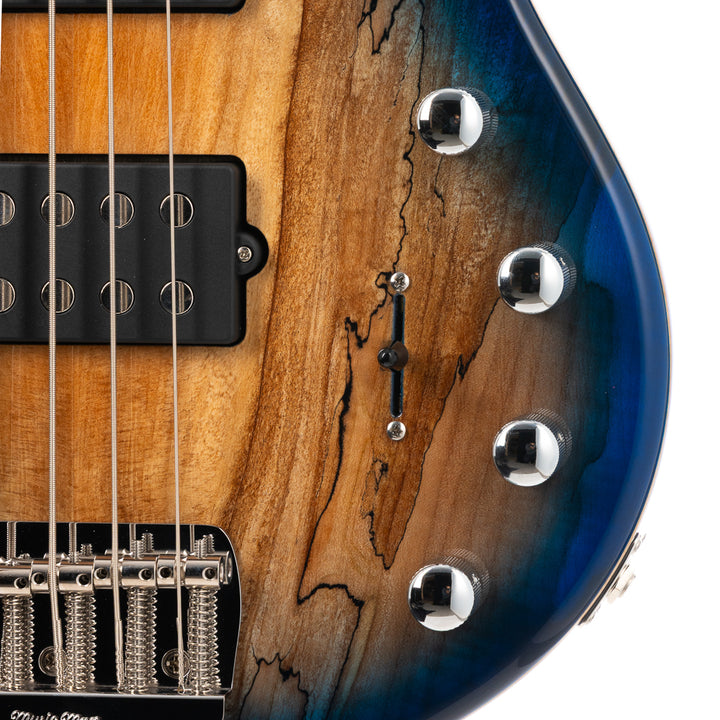 Ernie Ball Music Man BFR StingRay 5 Special HH 5-string Bass Guitar - Paua Blue Burst (333)