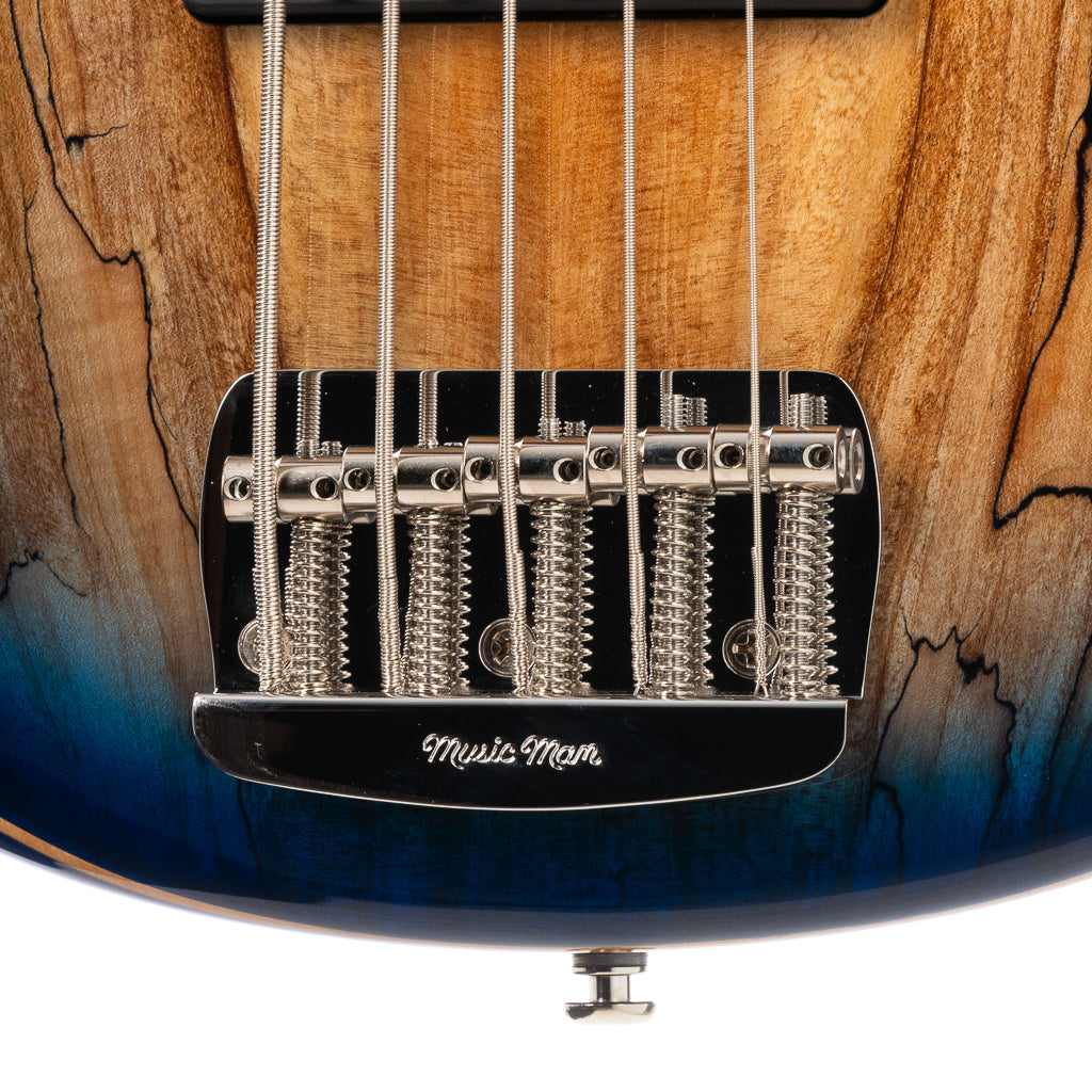 Ernie Ball Music Man BFR StingRay 5 Special HH 5-string Bass Guitar - Paua Blue Burst (333)