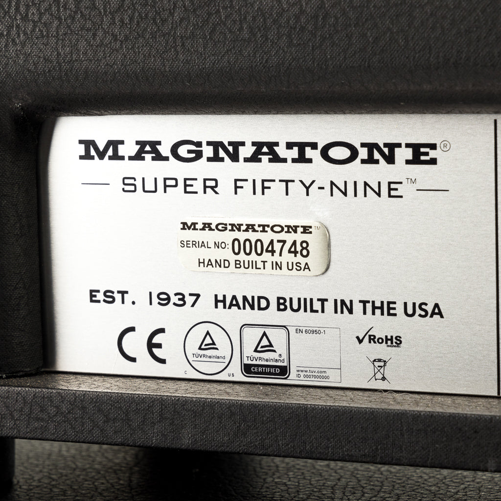 Magnatone Super Fifty-Nine M-80 Head and Master 2x12 Lighted Cabinet - Black