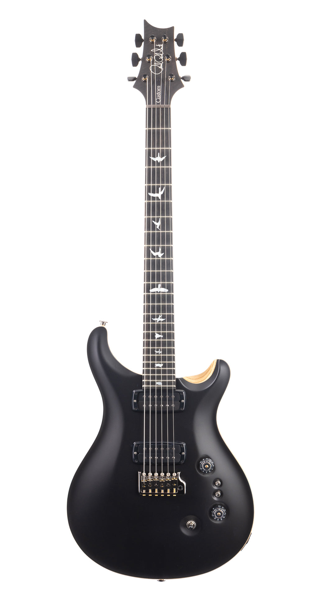 PRS Wood Library Custom 24-08 Torrified Flame Maple - Satin Black (617)